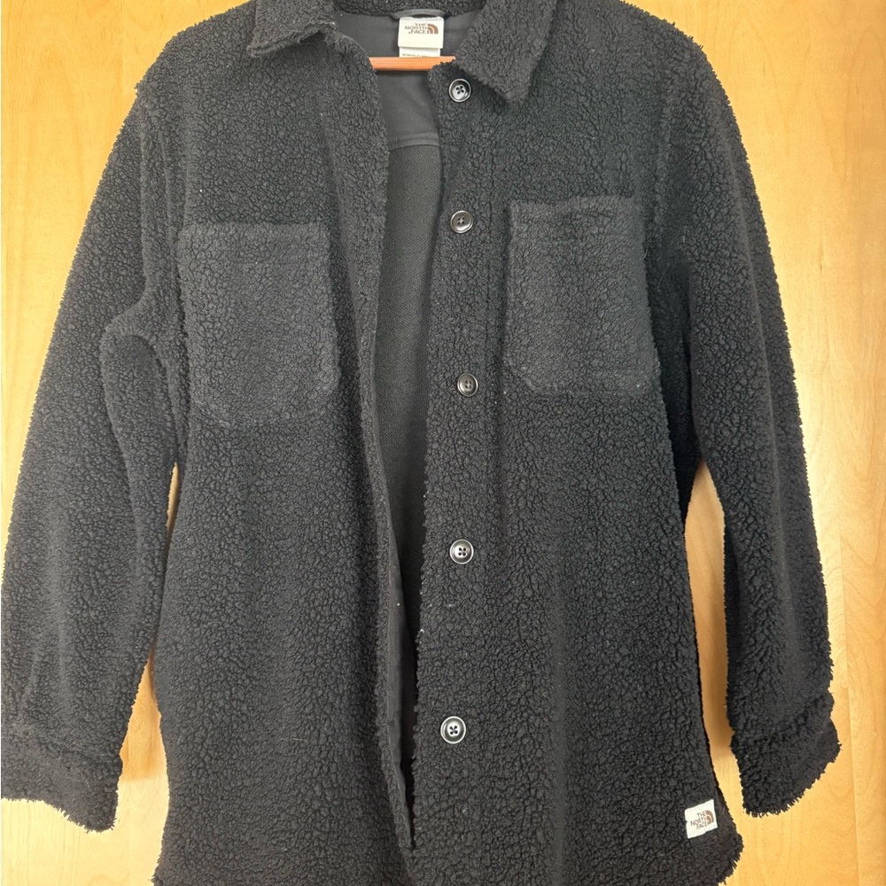The North Face Black Fleece Shirt Jacket